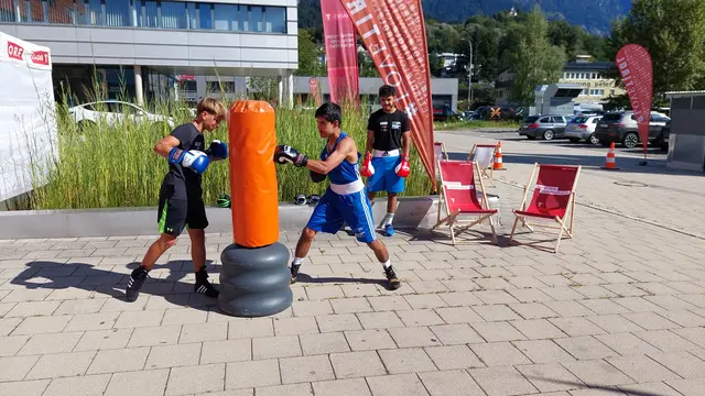 Auspowern konnte man sich am Montag im Boxclub. | Foto: Orf/Graeff