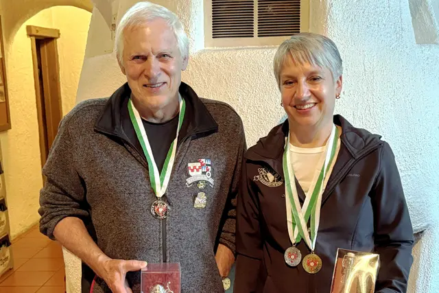 Die beiden Sieger des "Superfinales" - Reinhard Strasser und Barbara Melmer