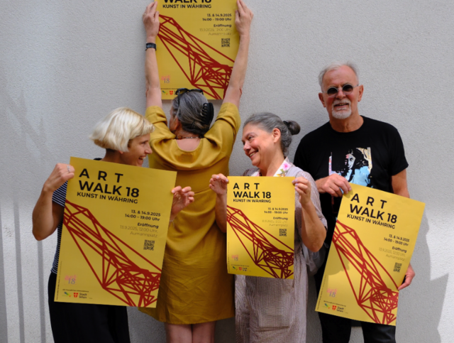 Der Artwalk18 möchte am Samstag, 13., und Sonntag, 14. September, Kunst aus dem Grätzl nahbar machen. | Foto: Lila H. 2025
