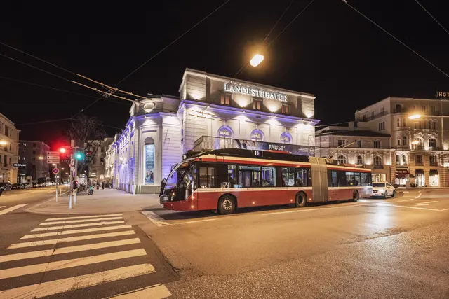 Die Obusse fuhren im Juli und August bis 0:45 Uhr. | Foto: Salzburg Linien / Georg Kukuvec