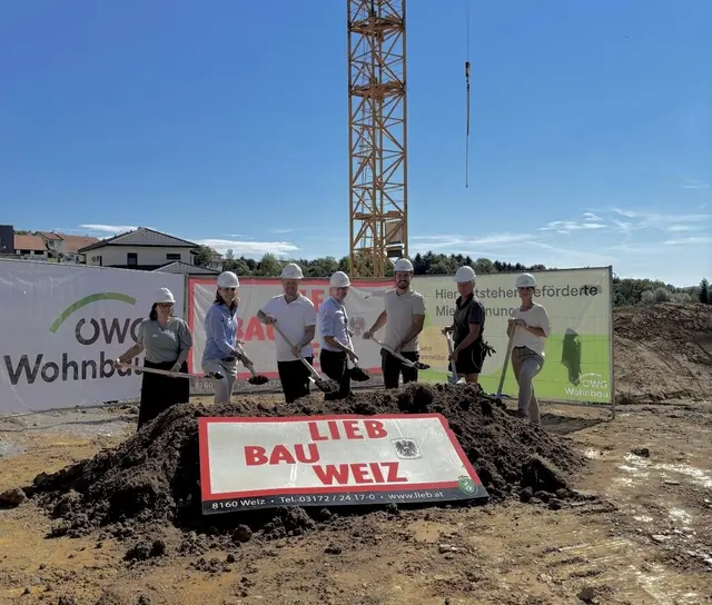 Rund 22 neue Mietwohnungen werden aktuell in Mortantsch gebaut.  | Foto: ÖWG Wohnungsbau