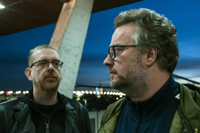 Jörn Brien (l.) und Florian Knabenschuh sind "Parc de Triomphe". Am 20. Oktober feiern sie die Veröffentlichung ihrer EP im "Rhiz".  | Foto: Tom Pohnert