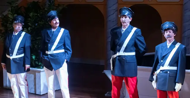 Die vier Wachtmeister: glanzvolle Pointen, eine Parodie auf Gesetzeshüter | Foto: Gerhar Maly