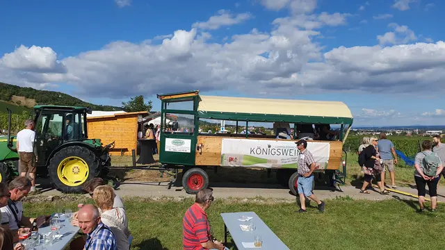Shuttle ist in den Weinbergen unterwegs - sehr praktisch | Foto: Philipp Steinriegler