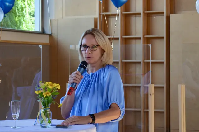 Lobende Worte auch von Beate Gamperl, welche In Vertretung von Bezirkshauptfrau Alexandra Grabner Fritz ebenfalls anwesend war. | Foto: Elisabeth Peinsipp