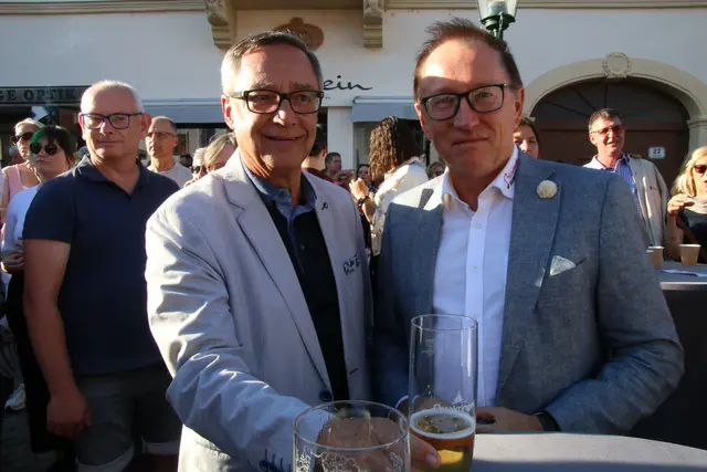 Ehrenobmann Alois Loidl mit Landesobmann Peter Reichstädter waren begeistere Zuhörer 