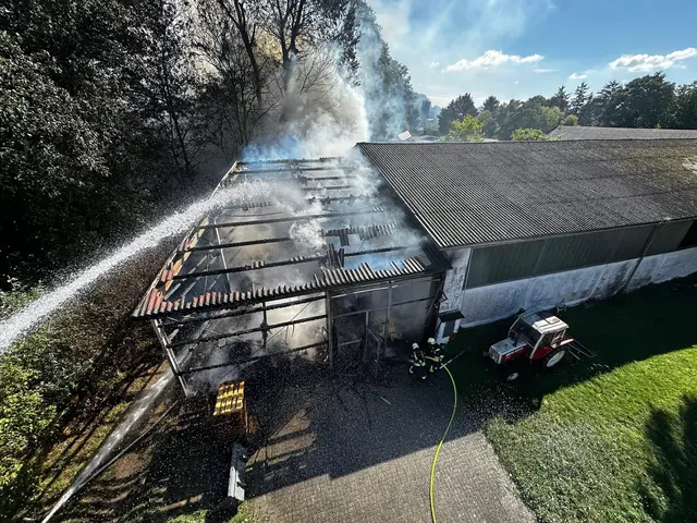 Spektakulärer Brandeinsatz im Bezirk Klosterneuburg. | Foto: FF Klosterneuburg
