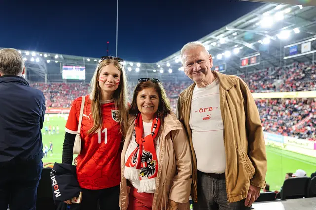 Diese Familie sah einen 1:0-Sieg der Österreicher. | Foto: Reischl