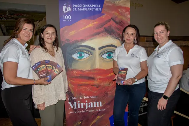 Iris Klemenschitz, Anna Lea Carich, Renée Gallo-Daniel und Julia Zeitler verkörpern 2026 die Rolle der Mirjam.  | Foto: Passionsspiele St. Margarethen