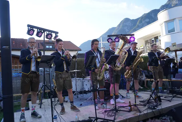 Einer der Showacts des Tages war die Funky Brass House Gang. 