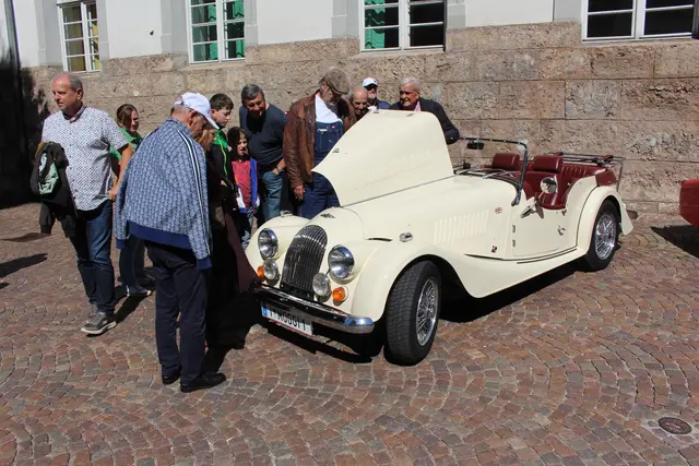 Der Oldtimer von Gerhard war eine beliebte Attraktion.