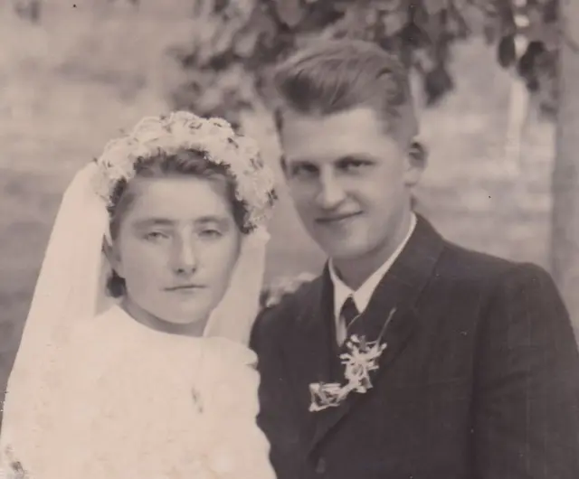 Rosa und Viktor Kaufmann an ihrem Hochzeitstag am 11. September 1950 | Foto: Rosa und Viktor Kaufmann