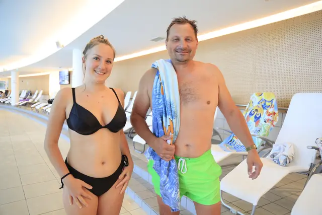 Dieses Osttiroler Pärchen entspannte in der Therme Geinberg | Foto: Foto Thomas Fischer