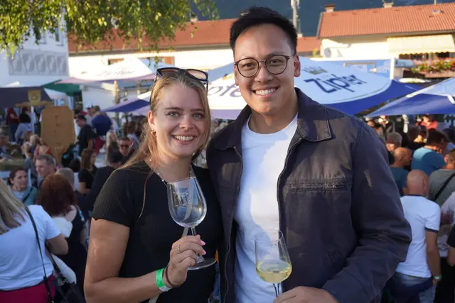 Am Spielplatz in der Friedenssiedlung herrschte hervorragende Feststimmung. 
