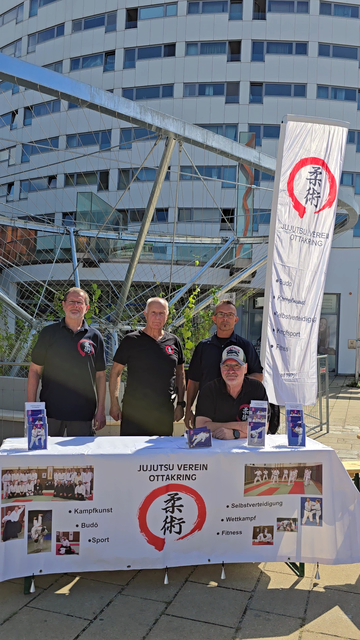 Der Jujutsu Verein Ottakring beim Vereinsfest 2025.