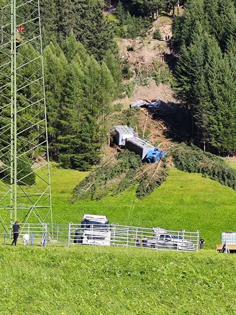 Die meisten Rinder überlebten den Absturz und wurden in Sicherheit gebracht. | Foto: ZOOM.Tirol