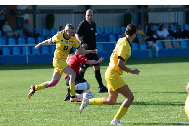 Kerstin Forstner wird zu Fall gebracht – aus dem anschließenden Freistoß entsteht im Nachsetzen das 4:0. | Foto: Thomas Navratil