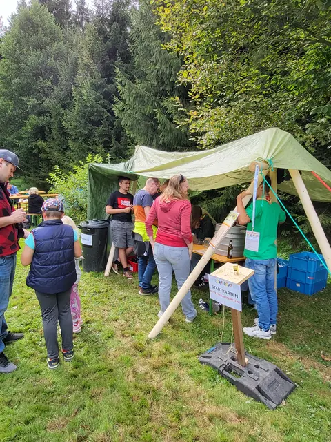 Station der Pfadfinder beim Fehringer-Teich in Himmelreich