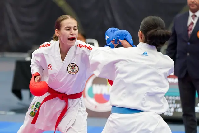 Sara Skrijelj scheiterte nach drei Erfolgen an der späteren Finalistin Kanon Irokawa. | Foto: Martin Kremser