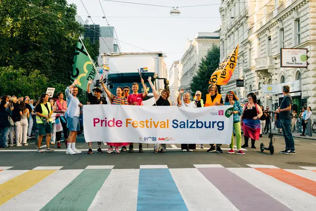 Die Pride-Parade in der Stadt Salzburg | Foto: Georg Kritsch
