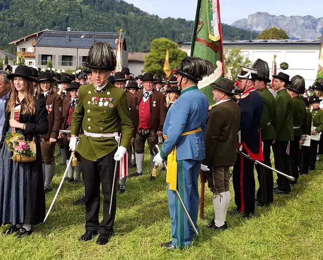 Hauptmann Herbert Wallmann kommandierte die Schützen. | Foto: Josef Wind