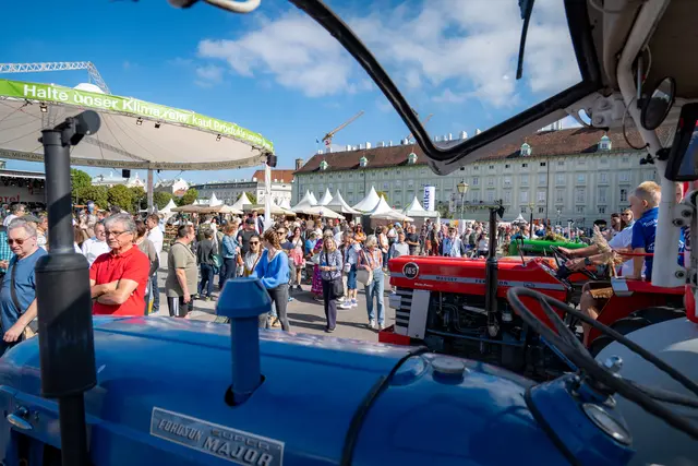 Auch Oldtimer-Traktoren waren zu sehen. | Foto: ÖSF/Pöhlmann