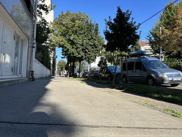 Auf dem Bild schwer zu erkennen, aber die Flurschützgasse ist an dieser Stelle zur Straße hin geneigt. Für Rollstuhlfahrer nicht ideal. | Foto: Michael Marbacher/MeinBezirk
