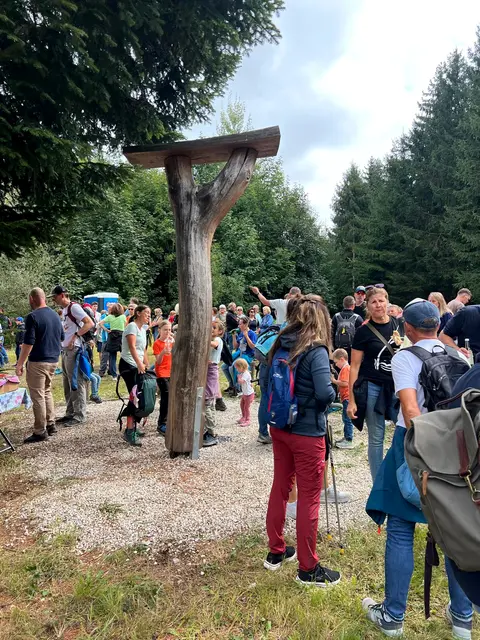 Station der Pfarre Regau beim Franziskanerkreuz