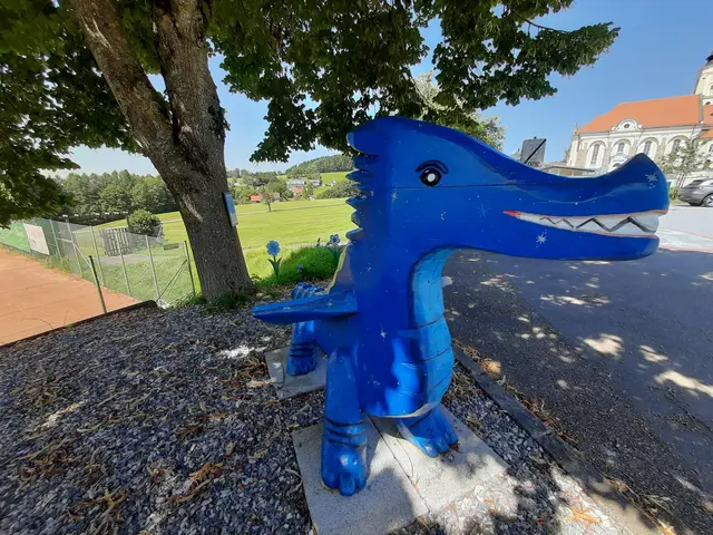 Gemeinsam mit Sagi, dem Sternendrachen, geht's in Kopfing auf Wanderschaft. | Foto: Gemeinde Kopfing