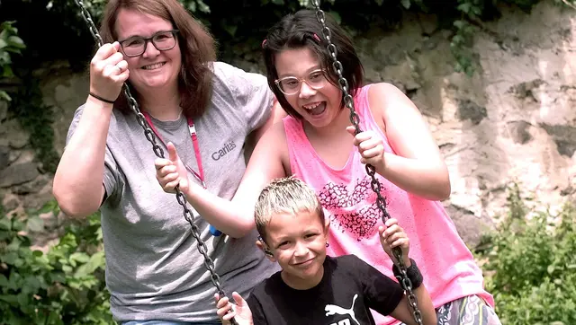 Doris Rudlstorfer (42) aus Rainbach ist Familienhelferin mit Herzblut – und das seit 20 Jahren. | Foto: Caritas