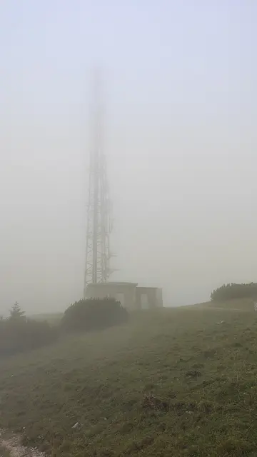 der Sender zeigt sich nur als Silhouette... | Foto: I.Wozonig