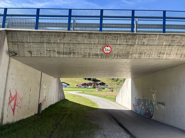 Durch diese Unterführung sind die Sportanlagen der Gemeinde mit dem Dorf verbunden. | Foto: MeinBezirk/Günther Reichel