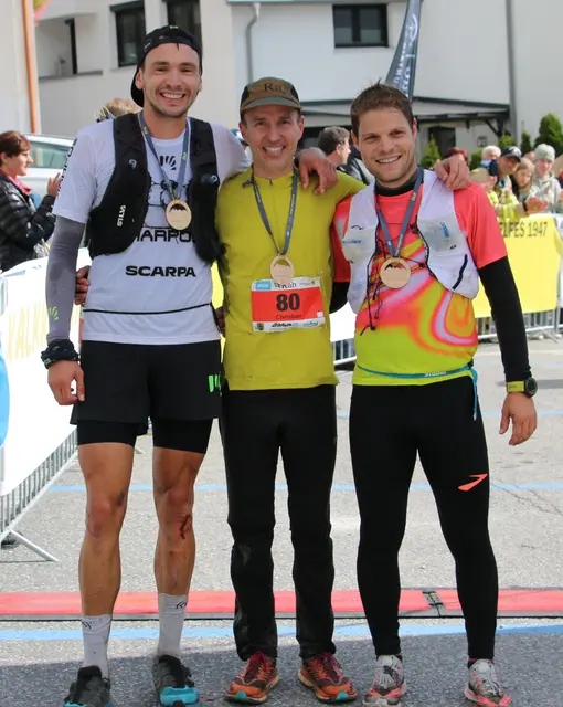 2024 waren drei Stubaier am Podest! Christian Stern (Mitte) siegte vor Alexander Hutter (r.) und Philipp Ausserhofer (l.) | Foto: TVB Stubai