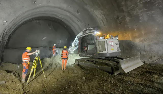 Die Tunnelarbeiten laufen unter Hochdruck. | Foto: Johannes Zinner/Wiener Linien