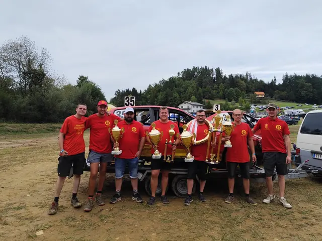 Das Team des MSC NÖ Nord nach der Siegerehrung 