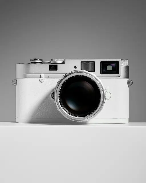 Eine einzigartige Leica-Kamera, die Papst Franziskus im Jahr 2024 überreicht bekam, kommt am 22. November im Wiener Hotel Imperial zur Versteigerung. | Foto: Leitz Photographica Auction