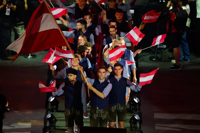Das Team Austria bei der Eröffnungsfeier in Dänemark. | Foto: SkillsAustria/Wieser/Slovencik