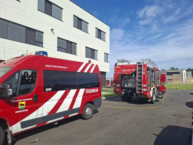 Beim Eintreffen der Feuerwehren war das Gebäude bereits evakuiert. | Foto: FF Eberschwang