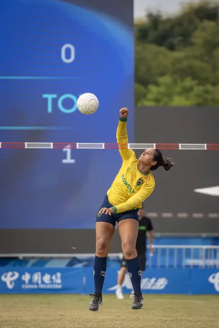 Süffert gewann mit ihrem Team 3:2 gegen die Schweiz.  | Foto: Weber