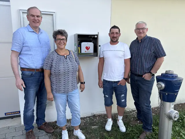 Freuen sich über ein gelungenes Gemeinschaftsprojekt: Josef Keck, Claudia Rauer, Christian Mitterhauser, Roman Heiden | Foto: Alexandra Goll