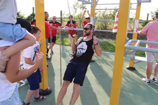 Die Anlage wurde sogleich ausprobiert. | Foto: Marktgemeinde Teesdorf