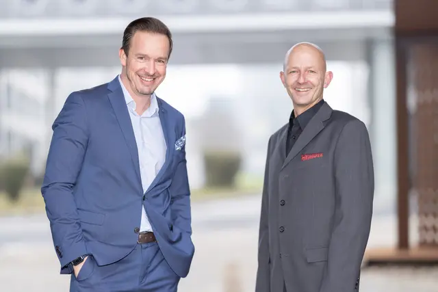 Die beiden Geschäftsführer Lukas Reutterer und Claus Zeppelzauer. | Foto: Ecoplus