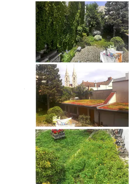 Ein begrüntes Dach samt grünen Garten gibt es hier. | Foto: privat