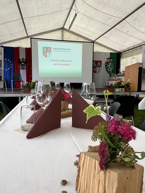 Aufgedeckt für den Ehrenabend in Wies. | Foto: MG Wies