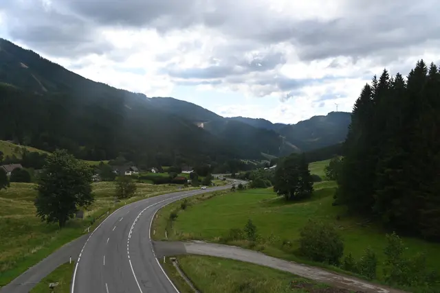 Überquerung der Straße auf den Präbichl