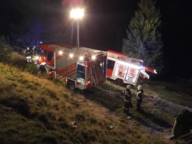 Die Wasserknappheit erschwerte den Einsatz vor Ort. | Foto: Freiwillige Feuerwehr Rennweg am Katschberg