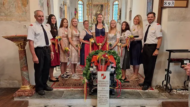 Bei der Pumpensegnung mit August Strießnig und Andy Weissensteiner. | Foto: ÖA@BFK07