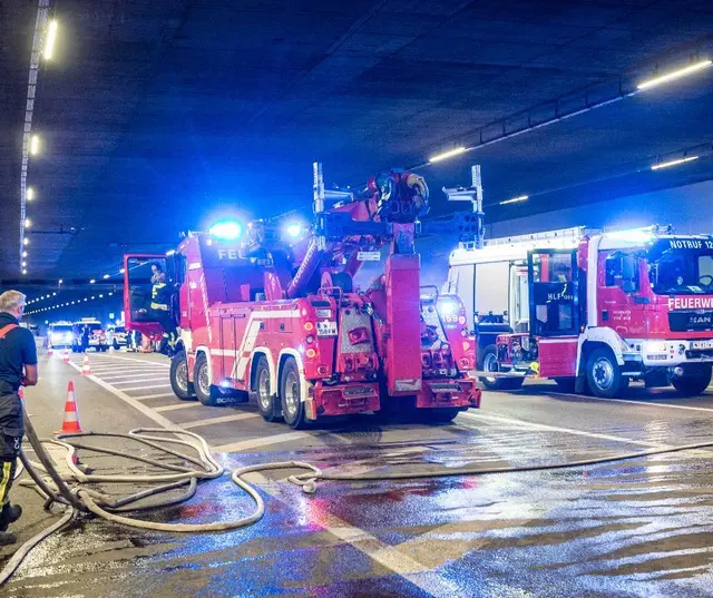 So spektakulär wird die Tunnelübung im Herzogbergtunnel am Samstag. | Foto: Asfinag