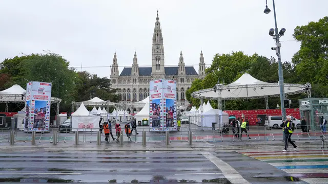 Regnerische Generalprobe am Freitag. | Foto: Andreas Pölzl/MeinBezirk