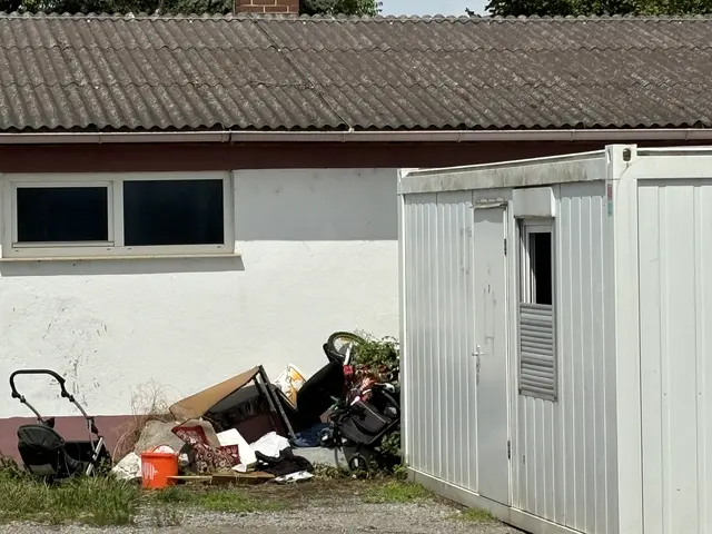 Hinter dem Vereinsgebäude bildete sich anscheinend ein inoffizieller Müllplatz.   | Foto: Luca Arztmann/MeinBezirk